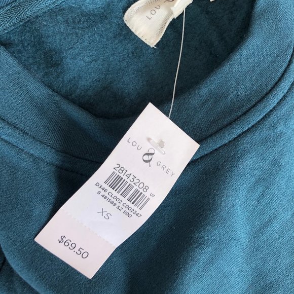 Lou & Grey Tops - Lou & Grey Sweatshirt Navy Blue